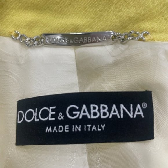 Dolce&Gabbana wool yellow jacket size40 - Picture 7 of 8